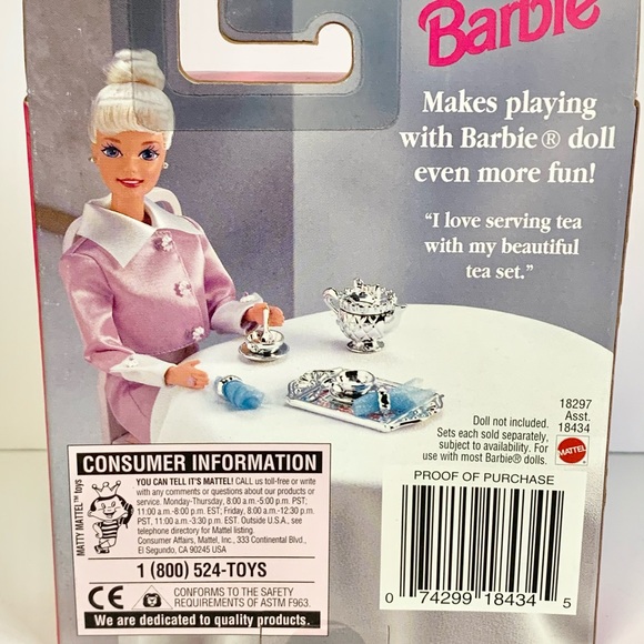1997-BARBIE SPECIAL COLLECTION: Tea Set #18297 - Picture 2 of 3